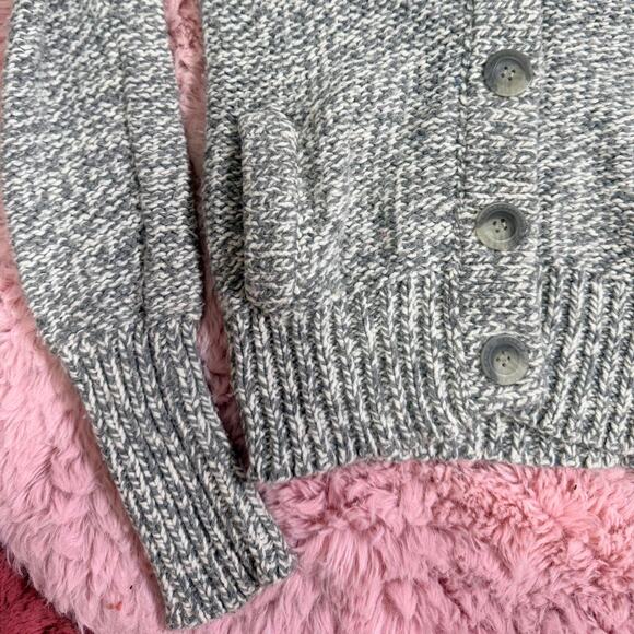 Gray y2k american eagle knit cardigan with pockets - Picture 5 of 7